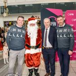 Santa arrived at the Crescent Shopping Centre 
on Sunday, December 1st, 2024 and he greeted families at the Garryowen Mall entrance before leading a merry parade to his Grotto on City Mall. Picture: Olena Oleksienko/ilovelimerick