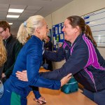 Past pupils, olympian Sarah Lavin & paralympian Tiarnan O'Donnell visited Castletroy College on March 26, 2025. Picture: Olena Oleksienko/ilovelimerick