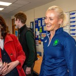 Past pupils, olympian Sarah Lavin & paralympian Tiarnan O'Donnell visited Castletroy College on March 26, 2025. Picture: Olena Oleksienko/ilovelimerick