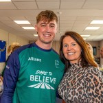 Past pupils, olympian Sarah Lavin & paralympian Tiarnan O'Donnell visited Castletroy College on March 26, 2025. Picture: Olena Oleksienko/ilovelimerick