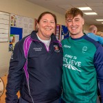 Past pupils, olympian Sarah Lavin & paralympian Tiarnan O'Donnell visited Castletroy College on March 26, 2025. Picture: Olena Oleksienko/ilovelimerick