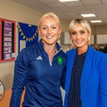 Past pupils, olympian Sarah Lavin & paralympian Tiarnan O'Donnell visited Castletroy College on March 26, 2025. Picture: Olena Oleksienko/ilovelimerick