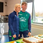Past pupils, olympian Sarah Lavin & paralympian Tiarnan O'Donnell visited Castletroy College on March 26, 2025. Picture: Olena Oleksienko/ilovelimerick
