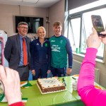 Past pupils, olympian Sarah Lavin & paralympian Tiarnan O'Donnell visited Castletroy College on March 26, 2025. Picture: Olena Oleksienko/ilovelimerick