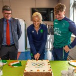 Past pupils, olympian Sarah Lavin & paralympian Tiarnan O'Donnell visited Castletroy College on March 26, 2025. Picture: Olena Oleksienko/ilovelimerick