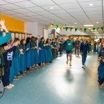 Past pupils, olympian Sarah Lavin & paralympian Tiarnan O'Donnell visited Castletroy College on March 26, 2025. Picture: Olena Oleksienko/ilovelimerick