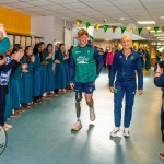 Past pupils, olympian Sarah Lavin & paralympian Tiarnan O'Donnell visited Castletroy College on March 26, 2025. Picture: Olena Oleksienko/ilovelimerick