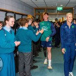 Past pupils, olympian Sarah Lavin & paralympian Tiarnan O'Donnell visited Castletroy College on March 26, 2025. Picture: Olena Oleksienko/ilovelimerick