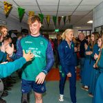 Past pupils, olympian Sarah Lavin & paralympian Tiarnan O'Donnell visited Castletroy College on March 26, 2025. Picture: Olena Oleksienko/ilovelimerick
