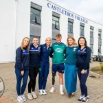 Past pupils, olympian Sarah Lavin & paralympian Tiarnan O'Donnell visited Castletroy College on March 26, 2025. Picture: Olena Oleksienko/ilovelimerick