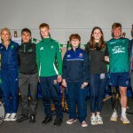 Past pupils, olympian Sarah Lavin & paralympian Tiarnan O'Donnell visited Castletroy College on March 26, 2025. Picture: Olena Oleksienko/ilovelimerick