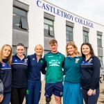 Past pupils, olympian Sarah Lavin & paralympian Tiarnan O'Donnell visited Castletroy College on March 26, 2025. Picture: Olena Oleksienko/ilovelimerick