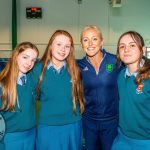 Past pupils, olympian Sarah Lavin & paralympian Tiarnan O'Donnell visited Castletroy College on March 26, 2025. Picture: Olena Oleksienko/ilovelimerick