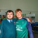 Past pupils, olympian Sarah Lavin & paralympian Tiarnan O'Donnell visited Castletroy College on March 26, 2025. Picture: Olena Oleksienko/ilovelimerick