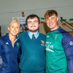 Past pupils, olympian Sarah Lavin & paralympian Tiarnan O'Donnell visited Castletroy College on March 26, 2025. Picture: Olena Oleksienko/ilovelimerick