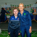 Past pupils, olympian Sarah Lavin & paralympian Tiarnan O'Donnell visited Castletroy College on March 26, 2025. Picture: Olena Oleksienko/ilovelimerick