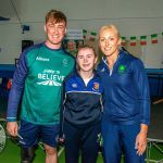 Past pupils, olympian Sarah Lavin & paralympian Tiarnan O'Donnell visited Castletroy College on March 26, 2025. Picture: Olena Oleksienko/ilovelimerick