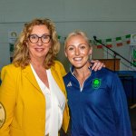 Past pupils, olympian Sarah Lavin & paralympian Tiarnan O'Donnell visited Castletroy College on March 26, 2025. Picture: Olena Oleksienko/ilovelimerick