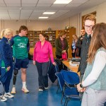 Past pupils, olympian Sarah Lavin & paralympian Tiarnan O'Donnell visited Castletroy College on March 26, 2025. Picture: Olena Oleksienko/ilovelimerick