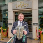 The Liam MacCarthy Cup visited The Savoy Limerick on Thursday, October 1st, 2026. Picture: Olena Oleksienko/ilovelimerick