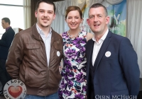 07/04/2015   
Seighin OCeallaigh, Olivia OSullivan (MC) and Maurice Quinlivan (Councillor) at the Yes Equality Limerick launch at the Limerick Strand Hotel. 
Picture: Oisin McHugh     
www.oisinmchughphoto.com