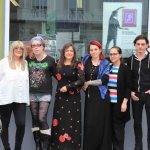 Pictured at the showcase of Ireland's Second Cystic Fibrosis Art Exhibition in the CB1 Gallery are Lorraine Crowlin, Rachel Clancy, Erin Sugrue, Cystic Fibrosis Ireland, Sara Cross, Event Curator, Maria Borck and Paul O'Connor. Picture: Conor Owens/ilovelimerick.