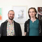 Pictured at the showcase of Ireland's Second Cystic Fibrosis Art Exhibition in the CB1 Gallery are Jason Callan and Toby Shane. Picture: Conor Owens/ilovelimerick.