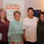 The Social and Health Education Project - SHEP Midwest celebrated ten continuous years of training in Limerick. Pictured at the Absolute Hotel are Georgina McMahon, Knockaderry, Ann Quaid, Athea, Margo Mc Inerney and Marilyn Lawlor, Rhebogue. Picture: Orla McLaughlin/ilovelimerick