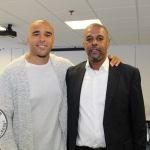 At the Simon Zebo Mayoral reception Jessica Zebo and Simon Zebo and father Arthur Zebo. Picture: Zoe Conway/ilovelimerick.