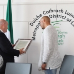 At the Simon Zebo Mayoral reception Mayor Sean Lynch and Simon Zebo. Picture: Zoe Conway/ilovelimerick.