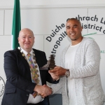 At the Simon Zebo Mayoral reception Mayor Sean Lynch and Simon Zebo. Picture: Zoe Conway/ilovelimerick.