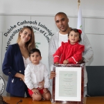 At the Simon Zebo Mayoral reception Elvira Fernandez, Simon Zebo and children Jacob and Sofia Zebo. Picture: Zoe Conway/ilovelimerick.