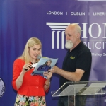 Inspirational Motivational Speaker Sinead Kane spoke at an awards ceremony at Holmes O'Malley Sexton in honour of the  recipients of the Bon Secours Hospital Great Limerick Run 2018 Fittest Company Challenge. Picture: Zoe Conway/ilovelimerick.com 2018. All Rights Reserved.