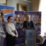 Limerick University Concert Hall officially launched the panto 2018 Snow White on November 6 at the No.1 Pery Square Hotel. The starring cast, and the Mayor of the Metropolitan District of Limerick, Cllr Daniel Butler attended the launch. Picture: Baoyan Zhang/ilovelimerick