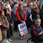 A protest against Special Needs Assistant (SNA) cuts took place outside Limerick City and County Council offices to campaign against the original proposal by Government to adjust how SNA posts are allocated on Wednesday, February 25, 2026. Picture: Anastasiia Lapko/ilovelimerick