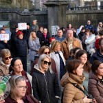 A protest against Special Needs Assistant (SNA) cuts took place outside Limerick City and County Council offices to campaign against the original proposal by Government to adjust how SNA posts are allocated on Wednesday, February 25, 2026. Picture: Anastasiia Lapko/ilovelimerick
