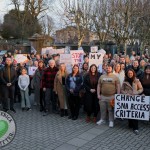 A protest against Special Needs Assistant (SNA) cuts took place outside Limerick City and County Council offices to campaign against the original proposal by Government to adjust how SNA posts are allocated on Wednesday, February 25, 2026. Picture: Anastasiia Lapko/ilovelimerick