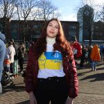 Standing for Peace event took place at Arthur’s Quay Park on Sat, Feb 25, 2023 in honour of the 1 year anniversary of the war in Ukraine.  Picture: Farhan Saeed/ilovelimerick