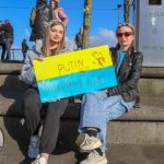 Standing for Peace event took place at Arthur’s Quay Park on Sat, Feb 25, 2023 in honour of the 1 year anniversary of the war in Ukraine.  Picture: Farhan Saeed/ilovelimerick