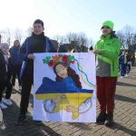 Standing for Peace event took place at Arthur’s Quay Park on Sat, Feb 25, 2023 in honour of the 1 year anniversary of the war in Ukraine.  Picture: Farhan Saeed/ilovelimerick