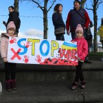 Standing for Peace event took place at Arthur’s Quay Park on Sat, Feb 25, 2023 in honour of the 1 year anniversary of the war in Ukraine.  Picture: Farhan Saeed/ilovelimerick