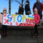 Standing for Peace event took place at Arthur’s Quay Park on Sat, Feb 25, 2023 in honour of the 1 year anniversary of the war in Ukraine.  Picture: Farhan Saeed/ilovelimerick