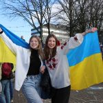 Standing for Peace event took place at Arthur’s Quay Park on Sat, Feb 25, 2023 in honour of the 1 year anniversary of the war in Ukraine.  Picture: Farhan Saeed/ilovelimerick