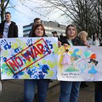 Standing for Peace event took place at Arthur’s Quay Park on Sat, Feb 25, 2023 in honour of the 1 year anniversary of the war in Ukraine.  Picture: Farhan Saeed/ilovelimerick