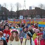 Standing for Peace event took place at Arthur’s Quay Park on Sat, Feb 25, 2023 in honour of the 1 year anniversary of the war in Ukraine.  Picture: Farhan Saeed/ilovelimerick