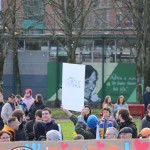 Standing for Peace event took place at Arthur’s Quay Park on Sat, Feb 25, 2023 in honour of the 1 year anniversary of the war in Ukraine.  Picture: Farhan Saeed/ilovelimerick