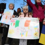 Standing for Peace event took place at Arthur’s Quay Park on Sat, Feb 25, 2023 in honour of the 1 year anniversary of the war in Ukraine.  Picture: Farhan Saeed/ilovelimerick