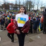 Standing for Peace event took place at Arthur’s Quay Park on Sat, Feb 25, 2023 in honour of the 1 year anniversary of the war in Ukraine.  Picture: Farhan Saeed/ilovelimerick