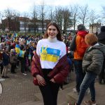 Standing for Peace event took place at Arthur’s Quay Park on Sat, Feb 25, 2023 in honour of the 1 year anniversary of the war in Ukraine.  Picture: Farhan Saeed/ilovelimerick