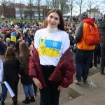 Standing for Peace event took place at Arthur’s Quay Park on Sat, Feb 25, 2023 in honour of the 1 year anniversary of the war in Ukraine.  Picture: Farhan Saeed/ilovelimerick